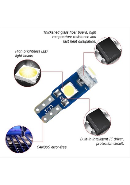 20 Adet T5 LED Araç Gösterge Paneli Gösterge Işığı, 3030-3SMD-YEŞIL (Yurt Dışından) modelleri