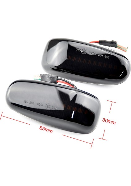 Mercedes-Benz W210 W208 R170 W638 Siyah Araç Yan Işaret Lambası (Yurt Dışından) fırsatları