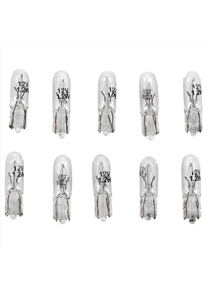 10 Adet T5 17 86 206 286 Halojen Ampul Araç Gösterge Paneli Lambası 1.2W (Yurt Dışından)