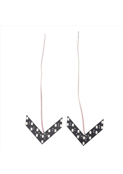 2 Adet 14 Smd Araba LED Dikiz Aynası Gösterge Sinyal Lambası, Kırmızı Işık (Yurt Dışından)