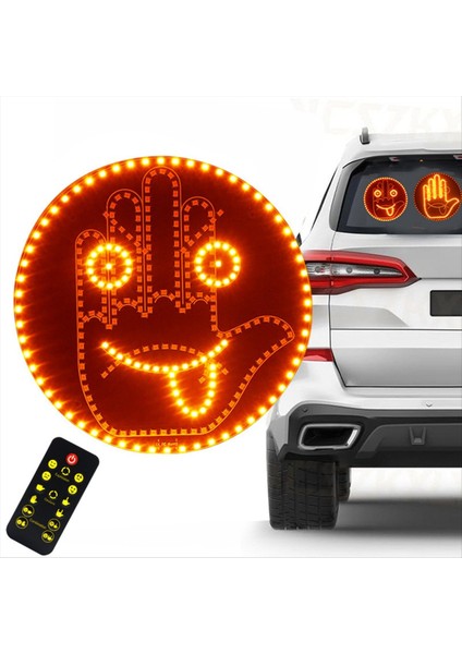 Uzaktan Kumandalı 4 Emoji ve 4 Hareketle Parmak Titreşimli Araba El Lambası (Yurt Dışından) fiyatları