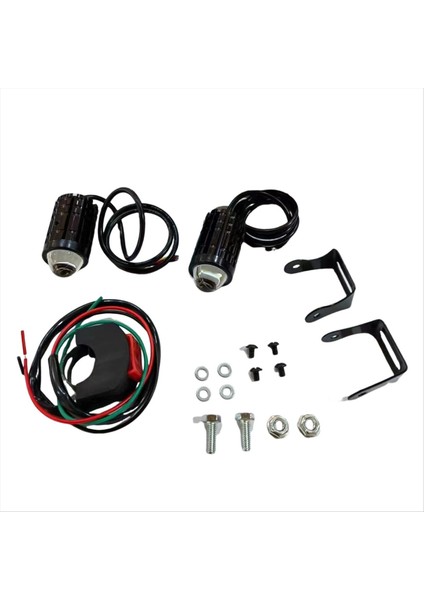 Motosiklet Güçlü Lens Spot Işığı 6000K Çift Renkli Anahtarlı B (Yurt Dışından) indirimleri