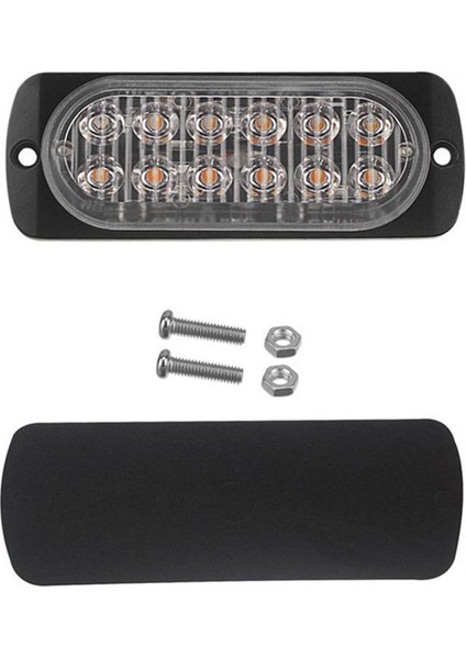 Devre Kartı + LED Boncuklar DC12-24V Yanıp Sönen Işık 12LED 112X41MM, A (Yurt Dışından)