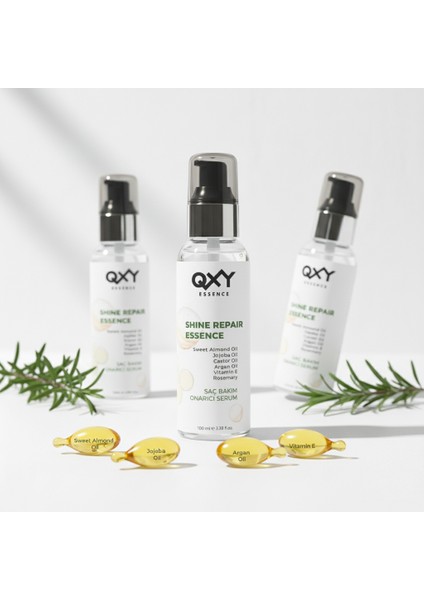 Zengin İçerikli Saç Bakım Serumu- E Vitamini - Biberiye Yağı - Argan Yağı - Jojoba Yağı - Hint Yağı - 100 ml modelleri