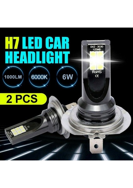 H7 LED Far Dönüşümü 6W 1000LM 6000K Hatasız Canbus Ampul (Yurt Dışından) modelleri