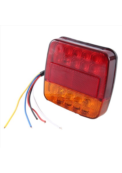 12V LED Kare Lamba Iki Renkli Arka Lamba Araba Malzemeleri Kırmızı Kapak (Yurt Dışından) indirimleri