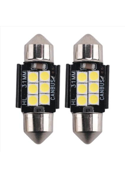 3020 Yonga Setli LED Ampuller 31 mm Festoon DE3175 6428 Xenon Beyaz (Yurt Dışından)