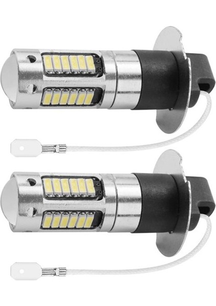 Adet H3 Süper Parlak LED Sis Farı Sürüş Gündüz Farı Ampul Kiti 6000K Beyaz (Yurt Dışından) fiyatları