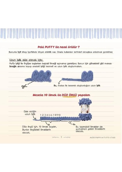 5 Adet Puffy El Örgü Ipi Atkı Battaniye Bere Panduf Parmak Örgü Ipliği 13-Açık Sarı modelleri