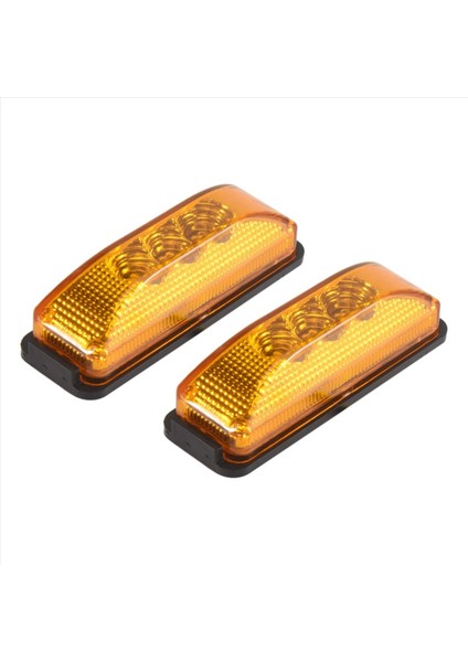 Adet 24V 3.9 Inç 3 LED Kamyon Amber Işığı LED Yan Işaret Işıkları (Yurt Dışından) fiyatları