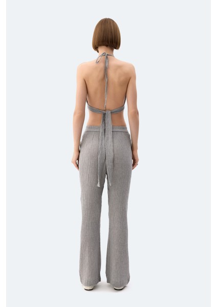 Gri Crinkle Crop Üst fiyatları