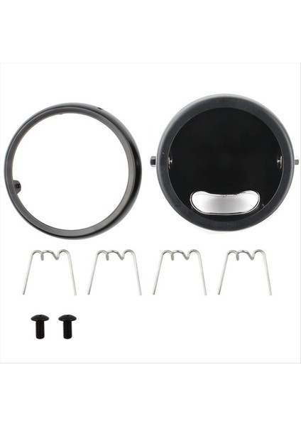 5,75 Inç Motosiklet Far Muhafazası Siyah (Yurt Dışından)