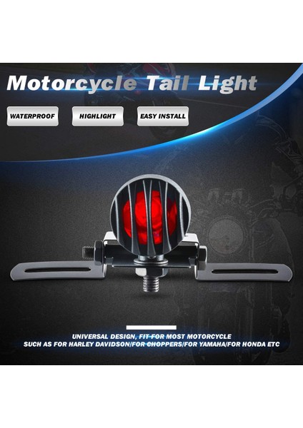 Chopper Bobber Için Kırmızı Fren Lambası ve Arka Lambası (Yurt Dışından) indirimleri