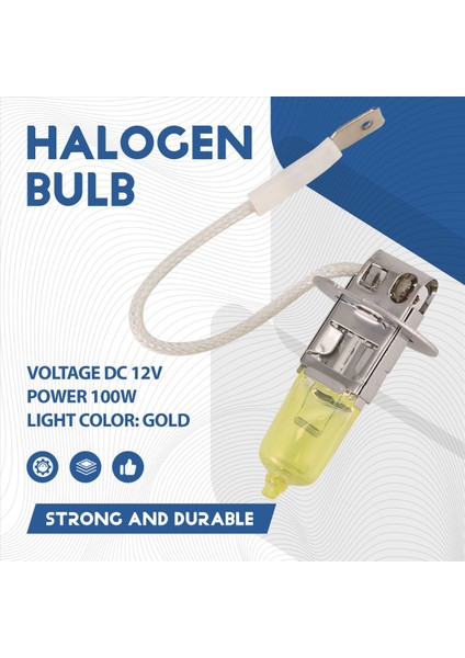 Araba Halojen Ampuller Araç Sis Lambası Dc 12V H3 100W Sarı Ampuller (Yurt Dışından) indirimleri