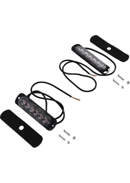 LED Acil Durum Flaş Işıkları, Amber 6 LED Flaşlı Flaş Işığı 2'li Paket (Yurt Dışından) fiyatları