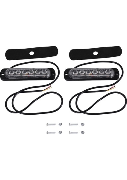 LED Acil Durum Flaş Işıkları, Amber 6 LED Flaşlı Flaş Işığı 2'li Paket (Yurt Dışından) modelleri