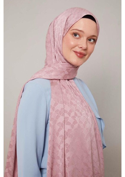 Menekşe Kristal Desen Jakar Capri Şal