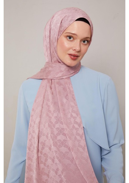 Menekşe Kristal Desen Jakar Capri Şal modelleri