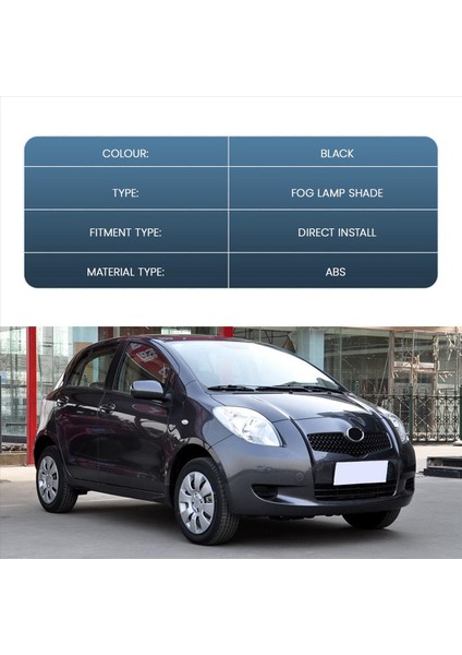 Toyota Yaris 2 Kapılı Hatchback 2007-2013 Için Sis Lambası Abajuru (Yurt Dışından) fırsatları