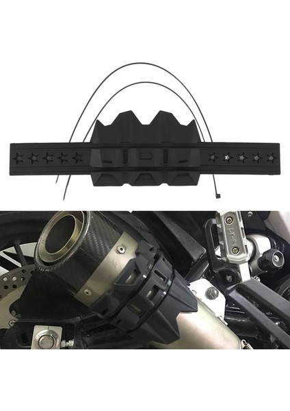 Evrensel Motosiklet Egzoz Susturucusu Düşme Koruması Siyah (Yurt Dışından) indirimleri