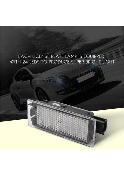Renault Megane Için 2 Adet Araç LED Plaka Lambası (Yurt Dışından) modelleri