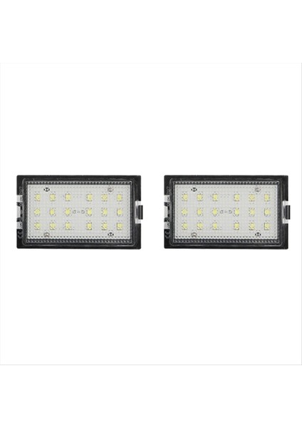 Arazi Araçları Için 2 Adet Araç Plaka Lambası LED Beyaz Lambalar (Yurt Dışından)