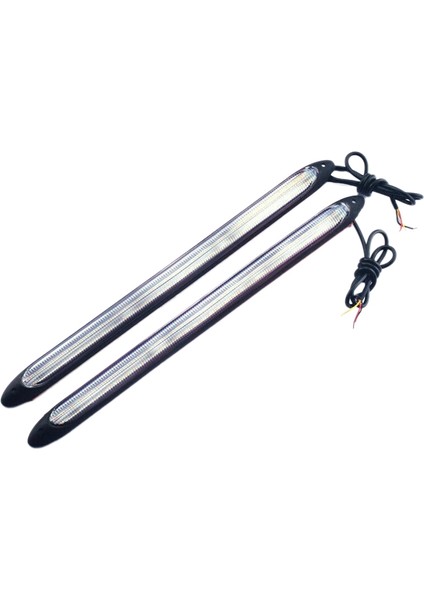 2x Evrensel LED Gündüz Farı Beyaz Gündüz Farı Sürüş Sinyal Lambası (Yurt Dışından)