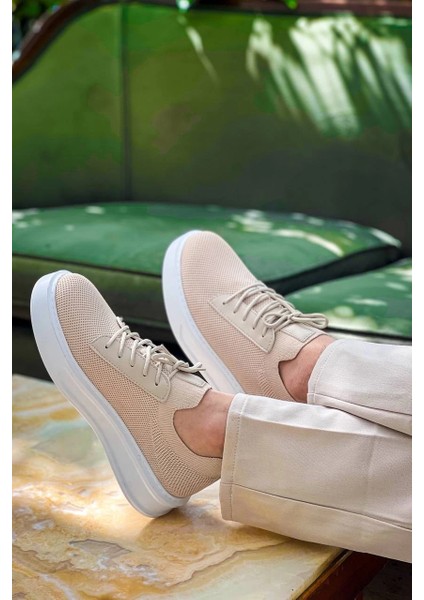 KB-116 Kuback Bej Bağcıklı Triko Günlük Erkek Ayakkabı fiyatları