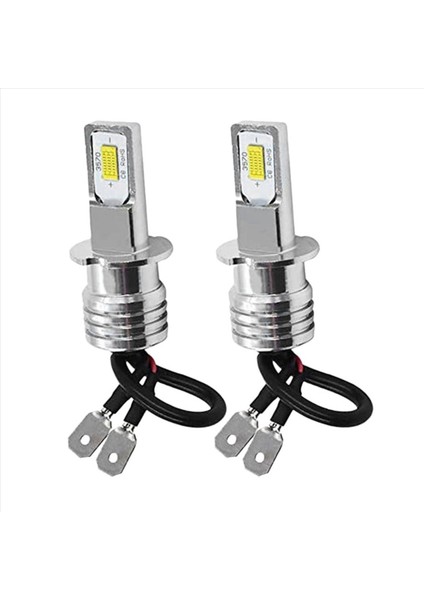 2x H3 Süper Parlak LED Sis Farı Sürüş Lambası Ampul Kiti 6000K (Yurt Dışından)