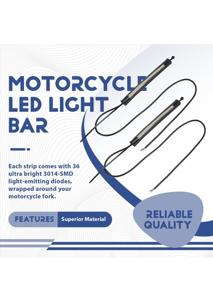 Motosiklet LED Çatal Sinyal Lambası Gündüz Farı (Yurt Dışından) fırsatları