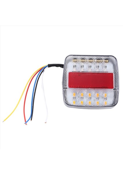 12V LED Kare Lamba Iki Renkli Arka Lamba Araba Malzemeleri Beyaz Kapak (Yurt Dışından) fiyatları