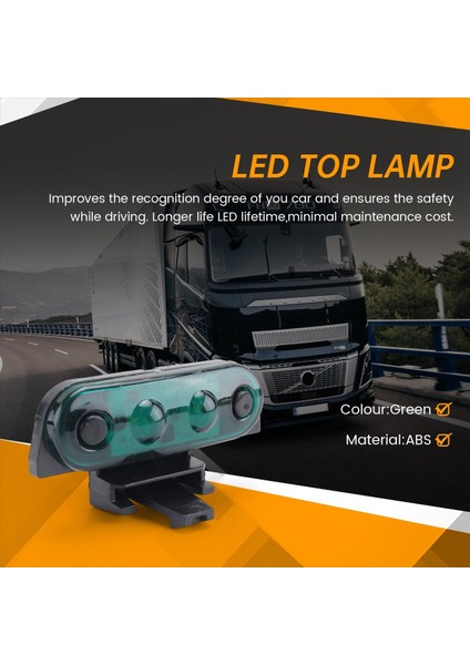 Volvo Yan Işaret Lambası Için 24V Kamyon Üstü Lambası 82116545 Yeşil Işık (Yurt Dışından) fırsatları