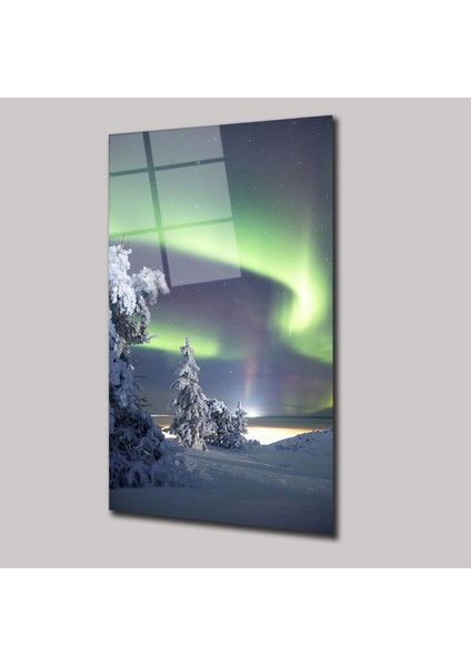 Kuzey Işıkları - Cam Tablo - DEG0271
