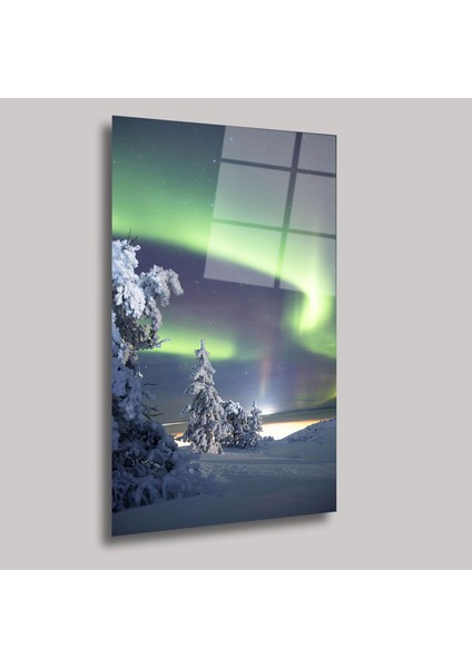 Kuzey Işıkları - Cam Tablo - DEG0271 fiyatları