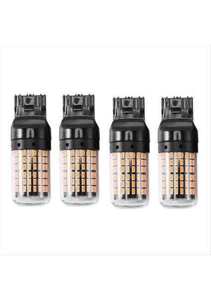 4 Adet Süper Parlak Canbus T20 7440 Geri Vites Lambası Sinyal Lambası (Yurt Dışından)