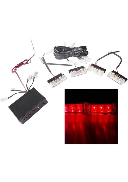 Tek Sürükleme Dört Flaş Işığı Sinyal Işıkları Araba LED Işıkları, Kırmızı Işık (Yurt Dışından) indirimleri