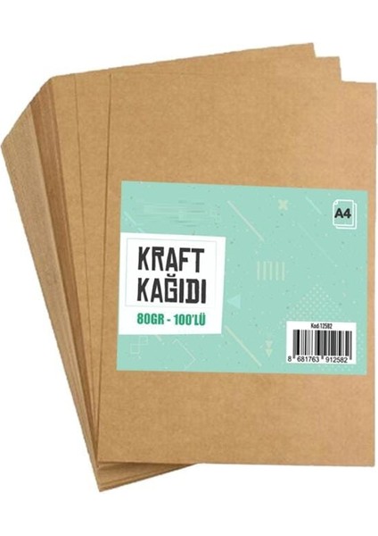 A4 Kraft Kağıdı 80GR 100'LÜ