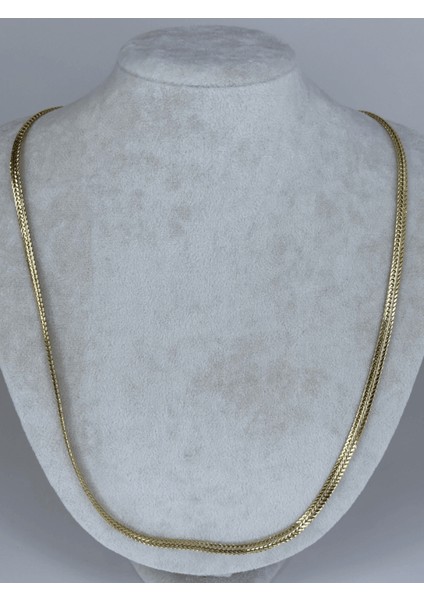 14 K Renginde Italyan Zincir Örgü Model Gold Kolye