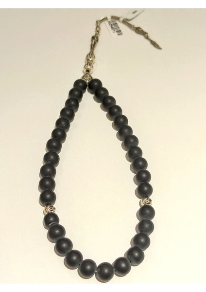 Siyah Renk Lüks Gösterişli Mat Tesbih