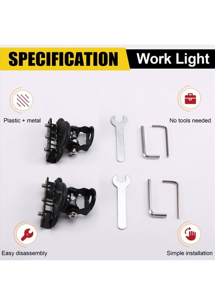 Araba Farları Için LED Işık Çubuğu Montaj Braketi (Yurt Dışından) indirimleri