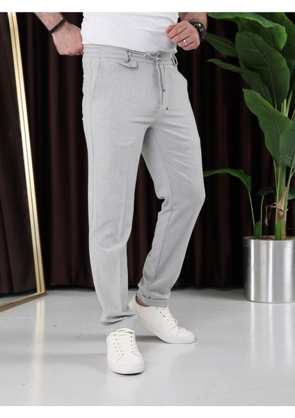 Ütü Gerektirmeyen Gofre Kumaş Jogger Pantolon