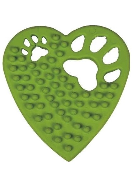 Kalp Şekilli Tırtıklı Evcil Hayvanlar Için Diş Kaşıma Çiğneme Oyuncağı