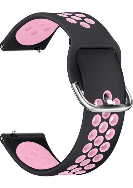 Gtr 47MM Sport Band Için Kordon Siyah Pembe