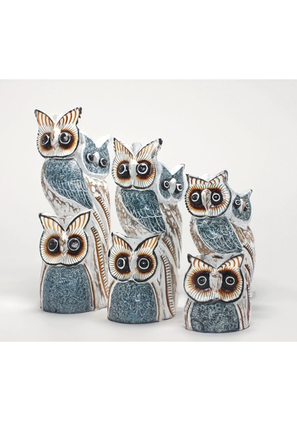 Ahşap 3'lü Baykuş Seti 3okas-18 fiyatları