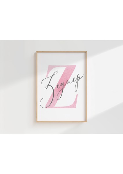 Papatya Temalı Kişiye Özel Isimli 3'lü Çocuk Odası Dekoratif Poster Seti - Çerçevesiz fırsatları