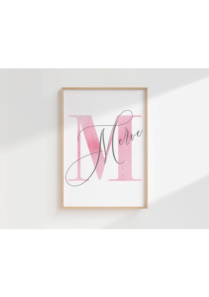 Papatya Temalı Kişiye Özel Isimli 3'lü Çocuk Odası Dekoratif Poster Seti - Çerçevesiz