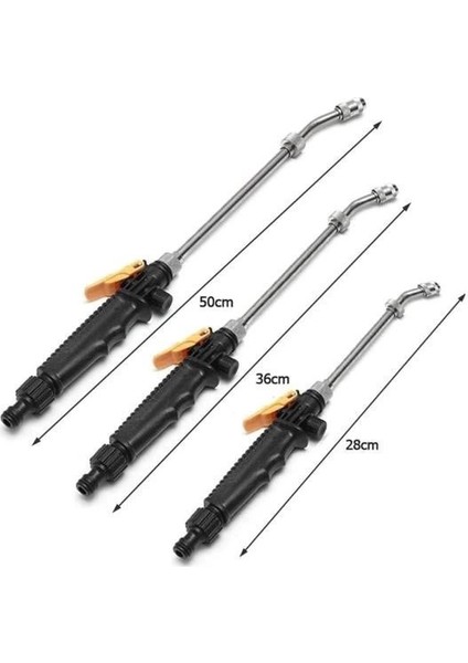 Water Jet Yüksek Basınçlı Su Püskürtme Oto Yıkama Aparatı Bahçe Sulama Aracı 50 cm