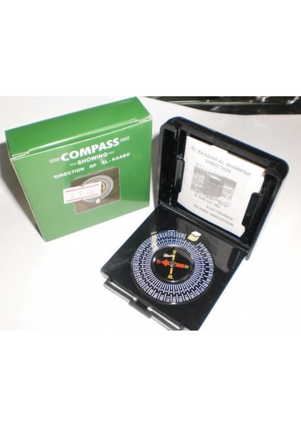 Özel Kutulu Kıble Tayini İçin Pusula Kare Kutu