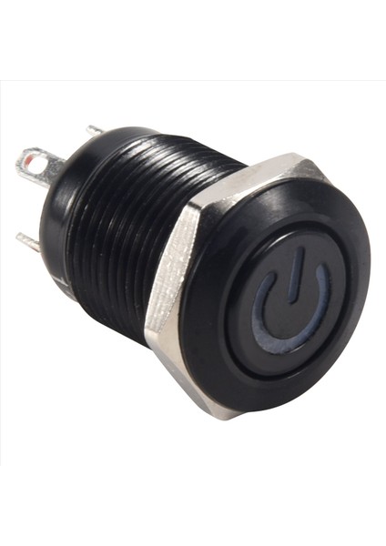 12V 2A 9,5 mm LED Metal Kapaklı Anlık Güç Düğmesi Anahtarı, Kırmızı (Yurt Dışından) modelleri