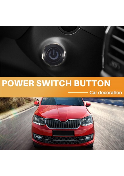 12V 2A 9,5 mm LED Metal Kapaklı Anlık Güç Düğmesi Anahtarı, Kırmızı (Yurt Dışından) fırsatları